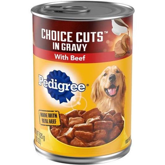 PEDIGREE CANNED DOG FOOD CHOICE CUTS WITH BEEF