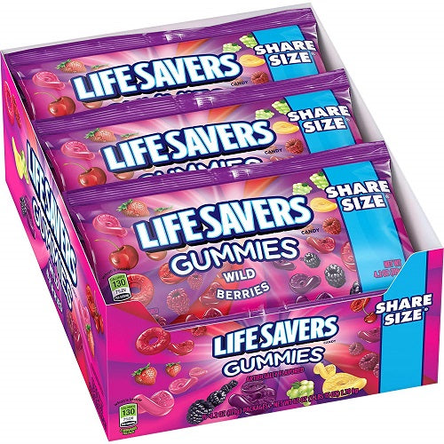 LIFESAVERS GUMMIES WILD BERRIES SHARE SIZE