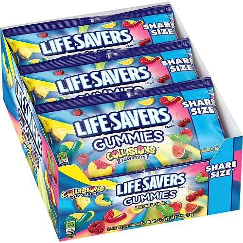 LIFESAVERS GUMMIES COLLISIONS SHARE SIZE