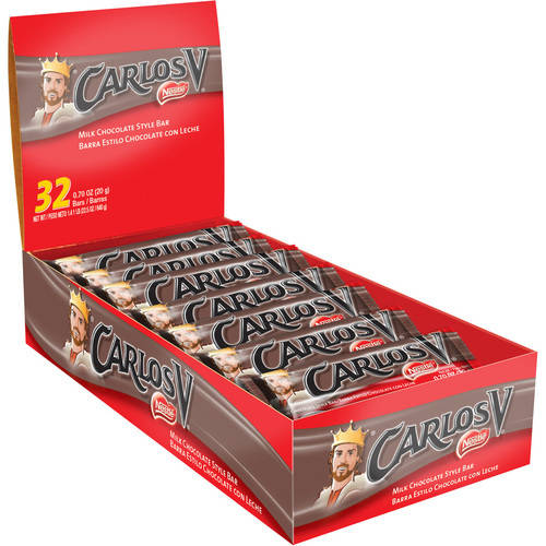 NESTLE CARLOS V BARS MILK CHOCOLATE BARS