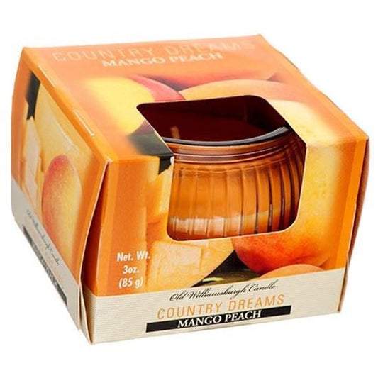 COUNTRY DREAMS GLOBE CANDLE MANGO PEACH