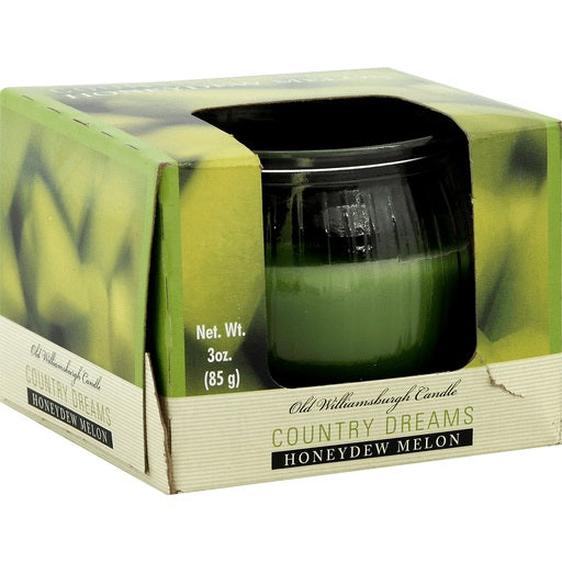 COUNTRY DREAMS GLOBE CANDLE HONEYDEW