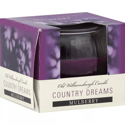 COUNTRY DREAMS GLOBE CANDLE MULBERRY RASPBERRY