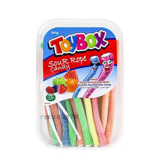 TOYBOX SOUR ROPE CANDY MIX FRUIT FLAVOR