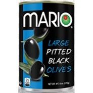 MARIO BLACK RIPE PITTED OLIVES LARGE