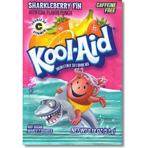 KOOL-AID SHARKLEBERRY FIN 2QT