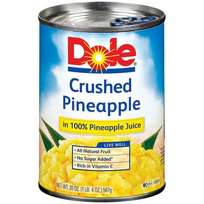 DOLE PINEAPPLE CRUSHED IN JUICE