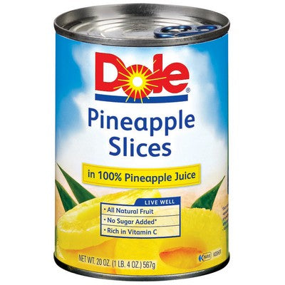 DOLE PINEAPPLE SLICED IN JUICE