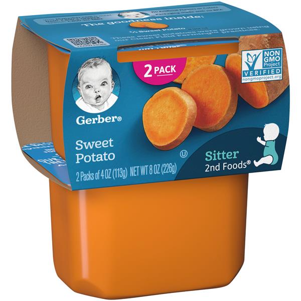 GERBER 2ND FOODS PLASTIC SWEET POTATOES