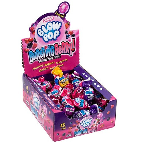 CHARMS BLOW POPS BURSTING BERRY