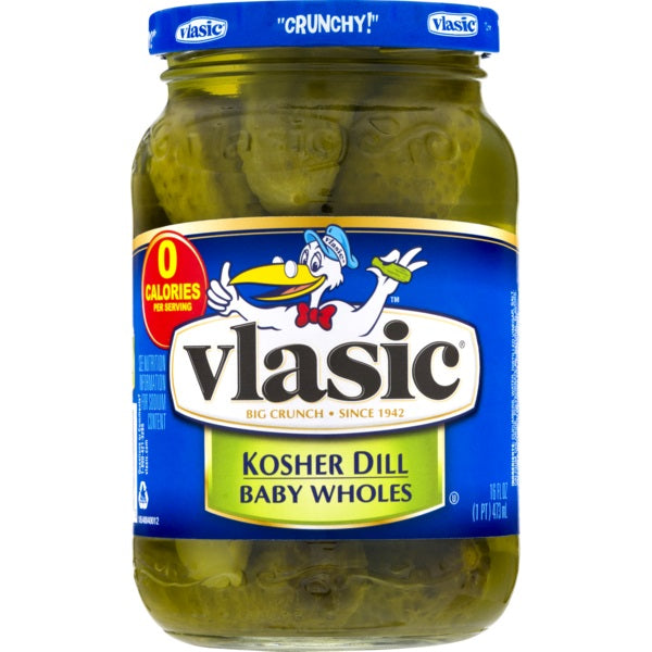 VLASIC PICKLES KOSHER DILLS BABY WHOLE