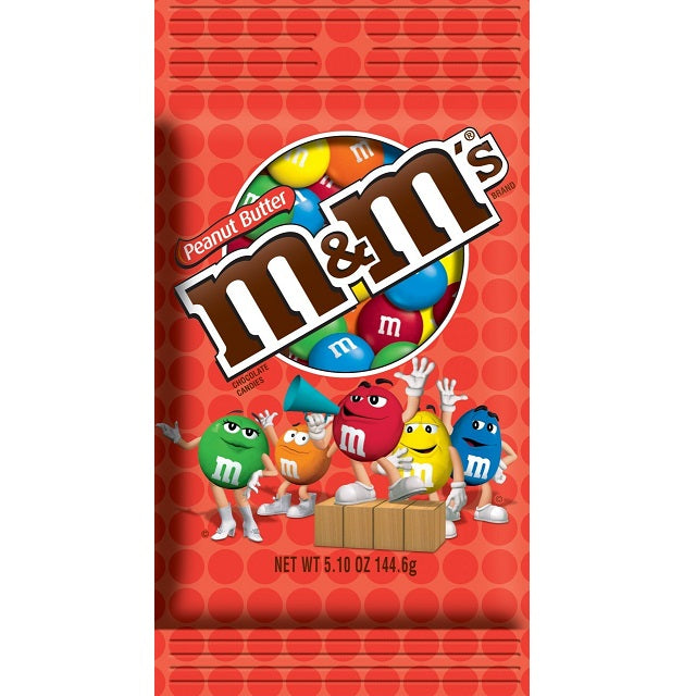 PEG BAG M&M'S PEANUT BUTTER CANDY