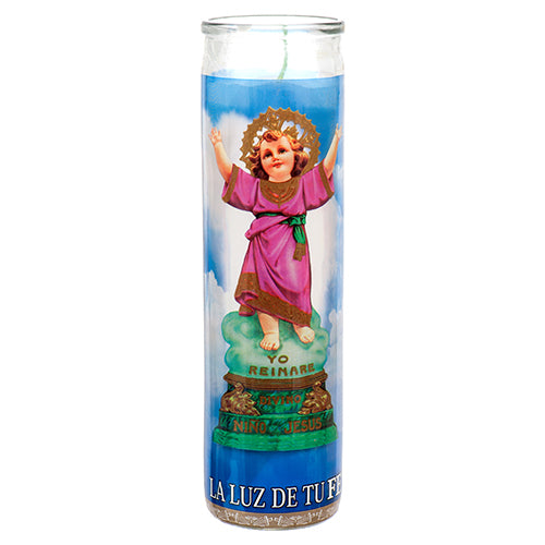 RELIGIOUS CANDLE BABY JESUS/DIVINO NINO JESUS