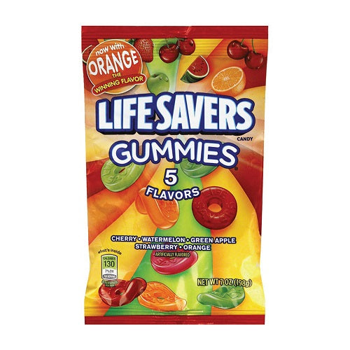 PEG BAG LIFESAVERS GUMMIES 5 FLAVORS