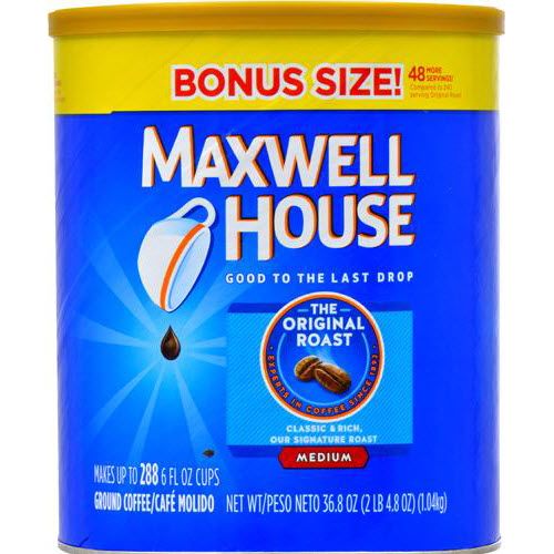 MAXWELL HOUSE COFFEE ORIGINAL ROAST BONUS