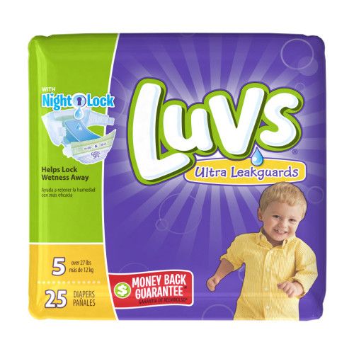 LUVS DIAPERS SIZE 5 JUMBO