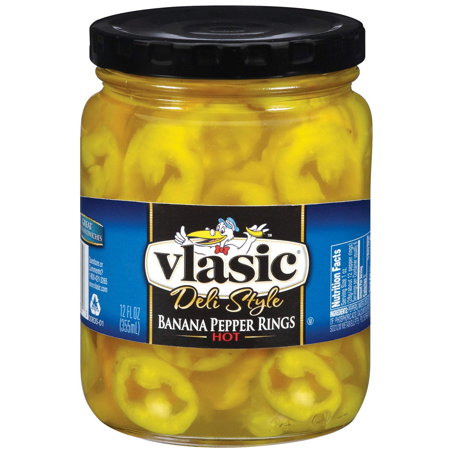 VLASIC BANANA PEPPER RINGS HOT