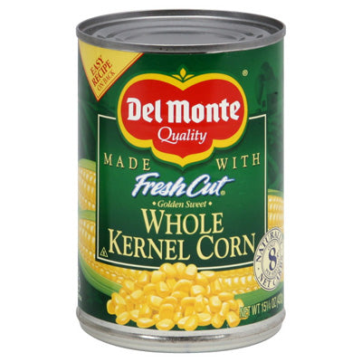 DEL MONTE VEGETABLES WHOLE KERNEL CORN