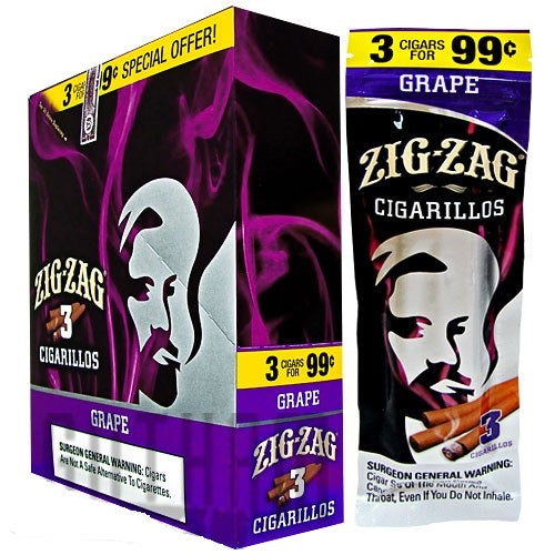 ZIG-ZAG 3-$0.99 CIGARILLOS GRAPE