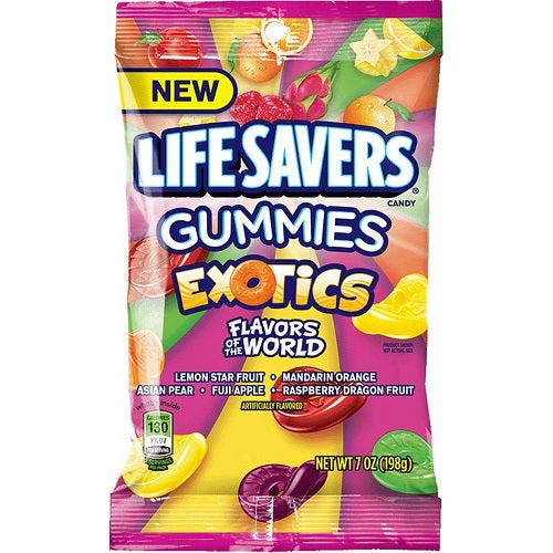 PEG BAG LIFESAVERS GUMMIES EXOTICS