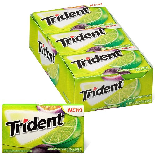 TRIDENT GUM LIME PASSIONFRUIT