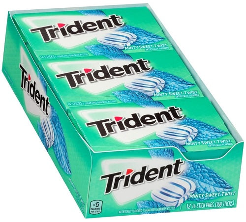 TRIDENT GUM MINTY SWEET TWIST