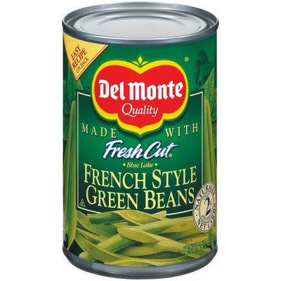 DEL MONTE VEGETABLES GREEN BEANS FRENCH