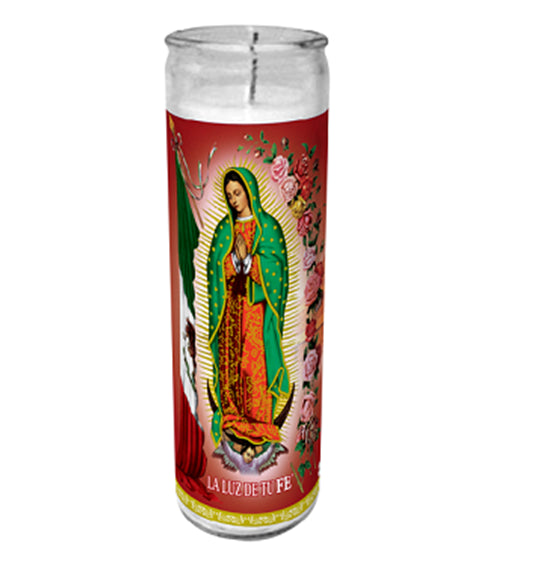 RELIGIOUS CANDLE VIRGIN OF GUADALUPE
