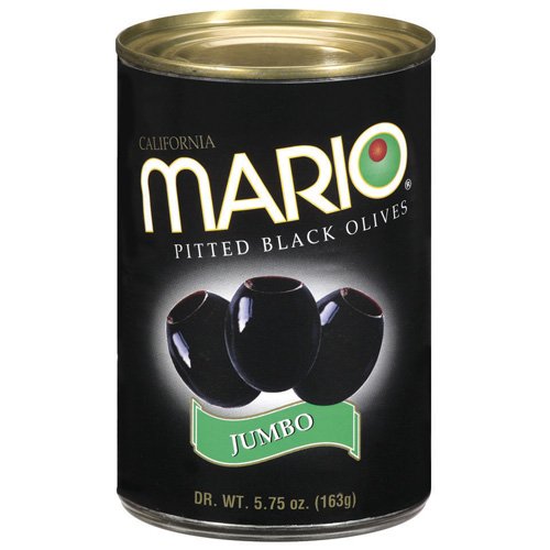 MARIO BLACK RIPE PITTED OLIVES JUMBO