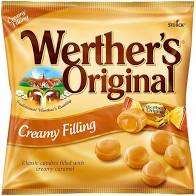 PEG BAG WERTHER'S CREAMY CARAMEL FILLED HARD CANDY