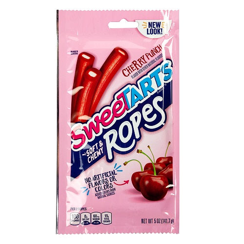 PEG BAG SWEETART SOFT CHEWY ROPES CHERRY PUNCH