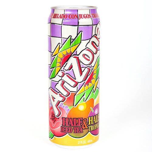 ARIZONA ICED TEA 1/2 & 1/2 TROPICAL & ICE TEA