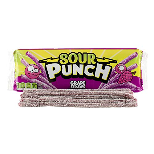 SOUR PUNCH STRAWS GRAPE