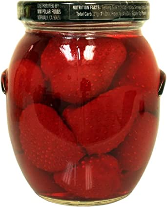 POLAR GLASS JAR STRAWBERRIES