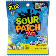 PEG BAG SOUR PATCH KIDS BLUE RASBERRY