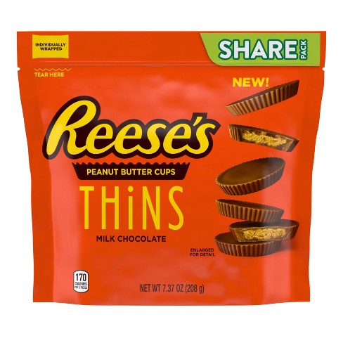 PEG BAG REESE'S THIN MILK CHOCOLATE