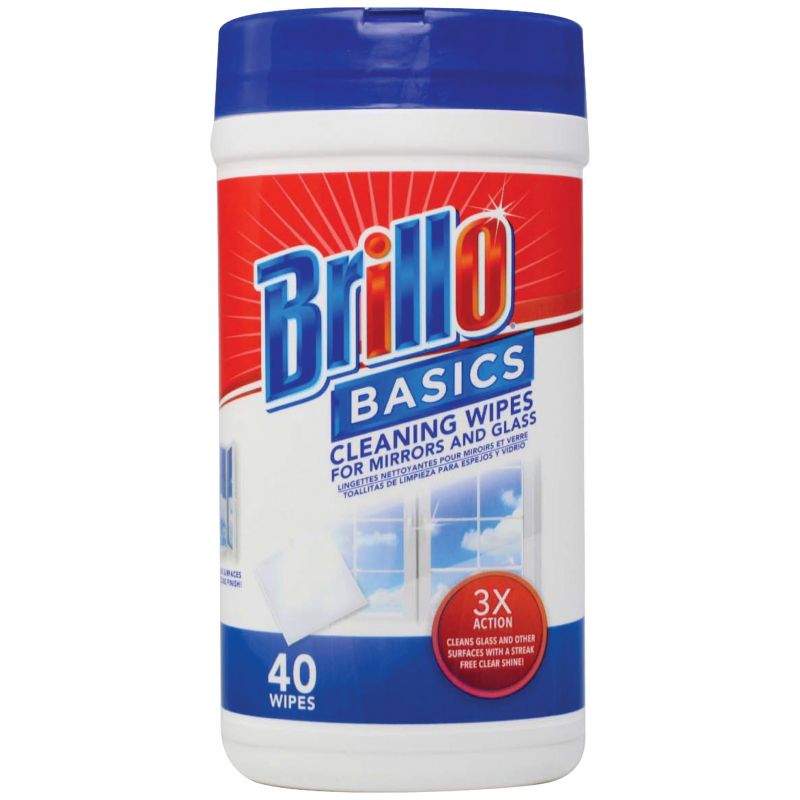 BRILLO WIPES GLASS CLEANER