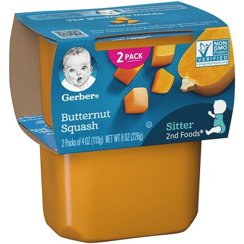 GERBER 2ND FOODS PLASTIC BUTTERNUT SQUASH