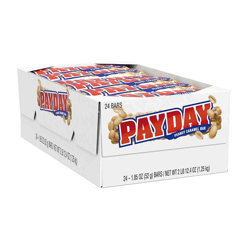 PAY DAY CARAMEL CANDY BAR-WHITE BOX