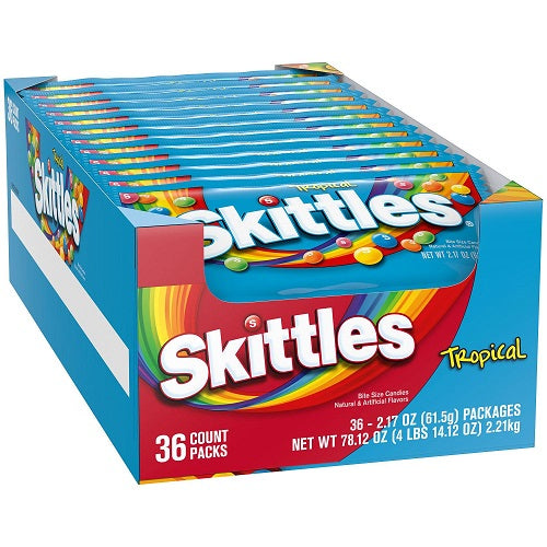 SKITTLES TROPICAL (BLUE) CANDY