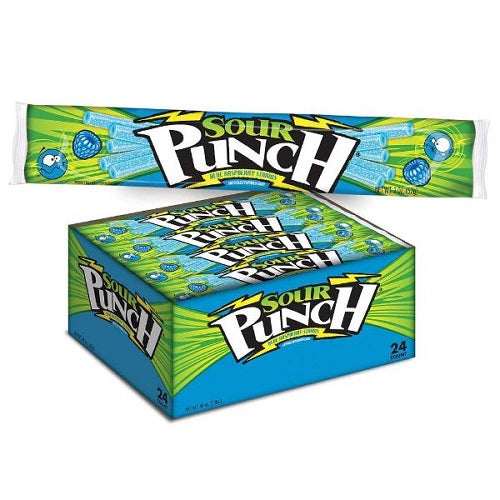 SOUR PUNCH STRAWS BLUE RASBERRY