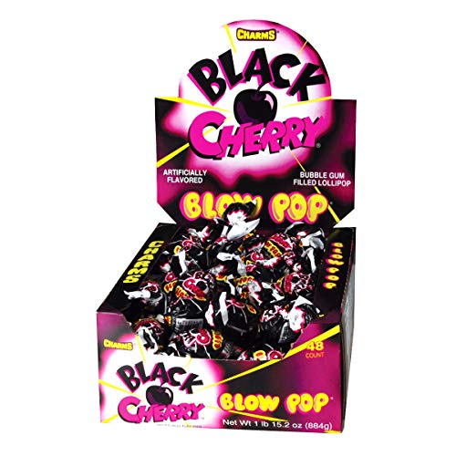 CHARMS BLOW POPS BLACK CHERRY
