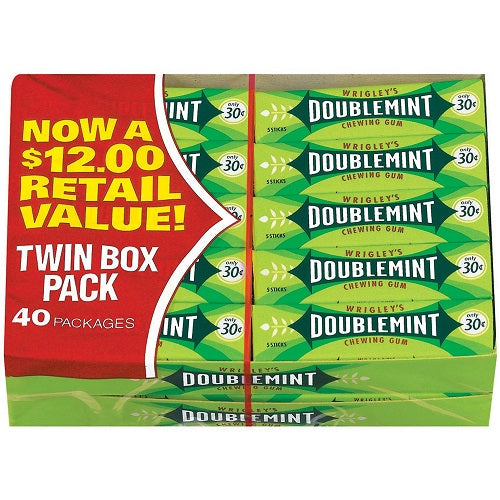 WRIGLEY GUM TWIN BOX DOUBLEMINT