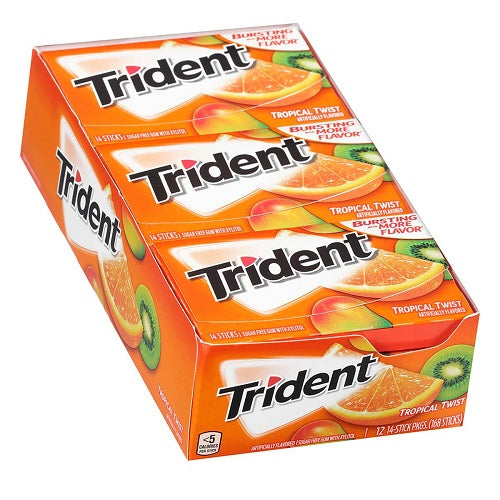 TRIDENT GUM TROPICAL TWIST