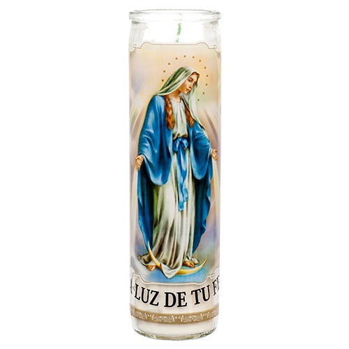 RELIGIOUS CANDLE MIRACULOUS LADY (VIRGEN MILAGROSA)