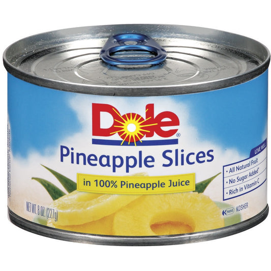 DOLE PINEAPPLE SLICES IN JUICE