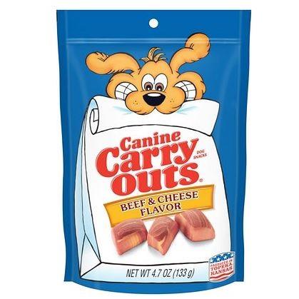 CANINE CARRY OUTS DOG SNACKS BEEF & CHEESE