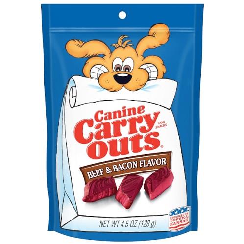 CANINE CARRY OUTS DOG SNACKS BEEF & BACON