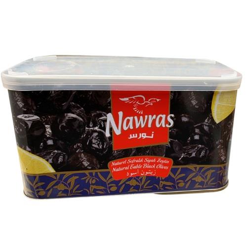NAWRAS OLIVES BLACK 750GR